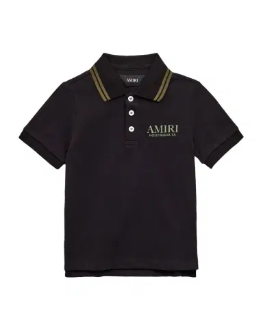 AMIRI Boy's Bones Cotton Polo Shirt, Size 4-12 | Thumbnail 1 AMIRI Boy's Bones Cotton Polo Shirt, Size 4-12 | Thumbnail 1