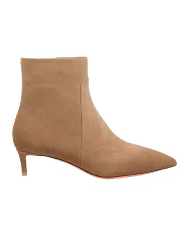 Santoni Suede Kitten Heel Ankle Booties | Thumbnail 1 Santoni Suede Kitten Heel Ankle Booties | Thumbnail 1
