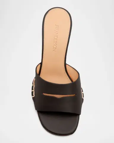 JW Anderson Leather Loafer-Inspired Mule Sandals | Thumbnail 6