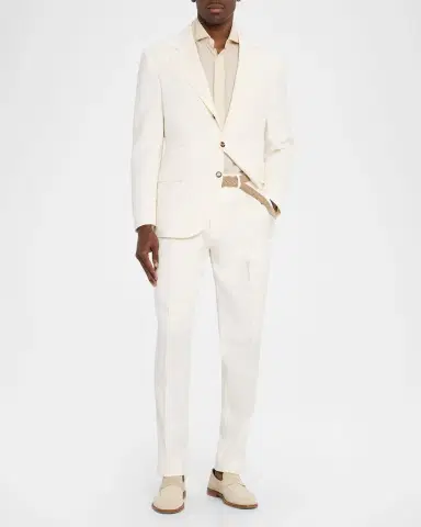 Brunello Cucinelli Men 's Solid Wool Tailored Two-Piece Suit | Thumbnail 2