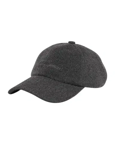 Jacquemus Men's Wool Logo Baseball Cap | Thumbnail 1 Jacquemus Men's Wool Logo Baseball Cap | Thumbnail 1