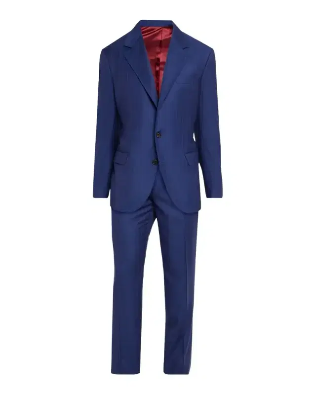 Brunello Cucinelli Pinstriped Linen-Blend Single-Breasted Suit