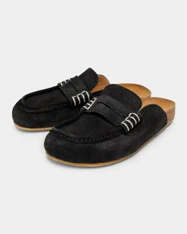 JW Anderson Suede Stitch Loafer Mules | Thumbnail 2 JW Anderson Suede Stitch Loafer Mules | Thumbnail 2