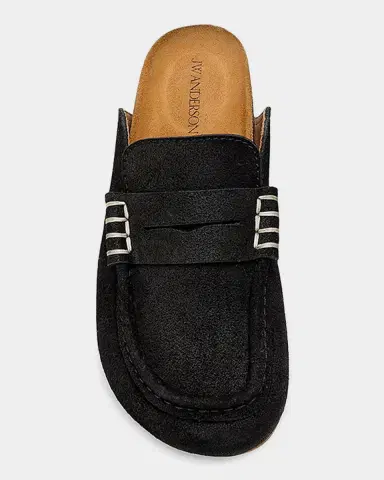 JW Anderson Suede Stitch Loafer Mules | Thumbnail 3 JW Anderson Suede Stitch Loafer Mules | Thumbnail 3