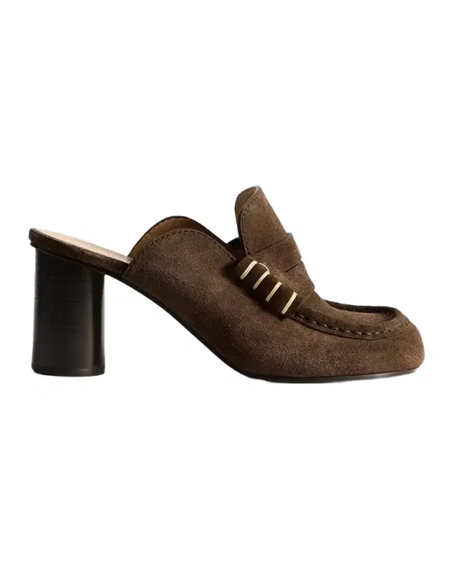JW Anderson 70mm Suede Loafer Mules