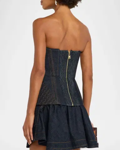 Zimmermann Denim Corset Top | Thumbnail 3 Zimmermann Denim Corset Top | Thumbnail 3