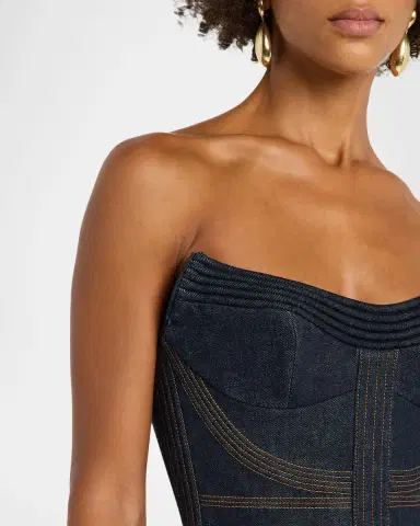 Zimmermann Denim Corset Top | Thumbnail 5 Zimmermann Denim Corset Top | Thumbnail 5