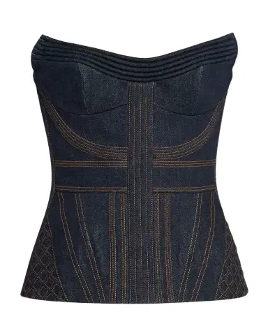 Zimmermann Denim Corset Top | Thumbnail 1 Zimmermann Denim Corset Top | Thumbnail 1