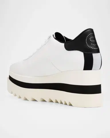 Stella McCartney 80mm Sneak-Elyse Two-Tone Platform Sneakers | Thumbnail 4 Stella McCartney 80mm Sneak-Elyse Two-Tone Platform Sneakers | Thumbnail 4