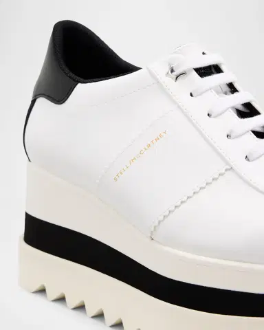 Stella McCartney 80mm Sneak-Elyse Two-Tone Platform Sneakers | Thumbnail 5 Stella McCartney 80mm Sneak-Elyse Two-Tone Platform Sneakers | Thumbnail 5