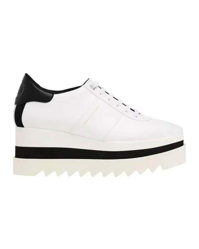 80mm Sneak-Elyse Two-Tone Platform Sneakers