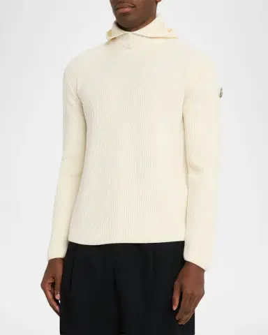 Moncler Genius x JIL ANDER Men 's Wool Rib Hoodie | Thumbnail 4