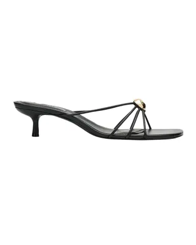 Simkhai Amaya Strappy Leather Kitten-Heel Sandals | Thumbnail 1 Simkhai Amaya Strappy Leather Kitten-Heel Sandals | Thumbnail 1