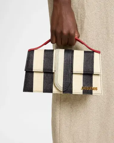 Jacquemus Le Grand Bambino Striped Top-Handle Bag | Thumbnail 2 Jacquemus Le Grand Bambino Striped Top-Handle Bag | Thumbnail 2