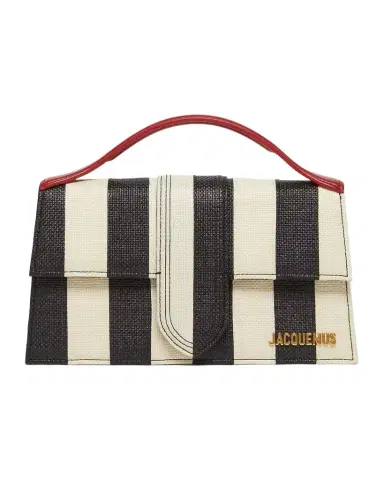 Jacquemus Le Grand Bambino Striped Top-Handle Bag | Thumbnail 1 Jacquemus Le Grand Bambino Striped Top-Handle Bag | Thumbnail 1
