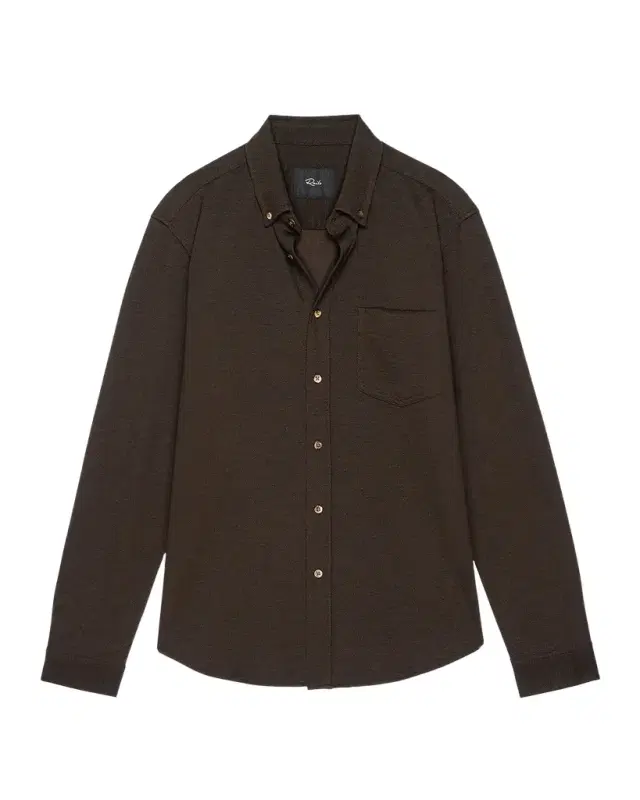 Men 's Tech Pique Button-Front Shirt