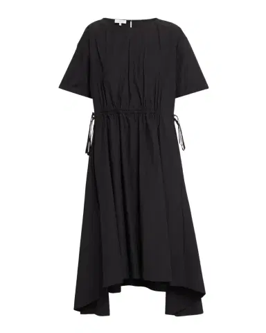 Lafayette 148 New York Drawstring Cotton Midi Dress | Thumbnail 1 Lafayette 148 New York Drawstring Cotton Midi Dress | Thumbnail 1