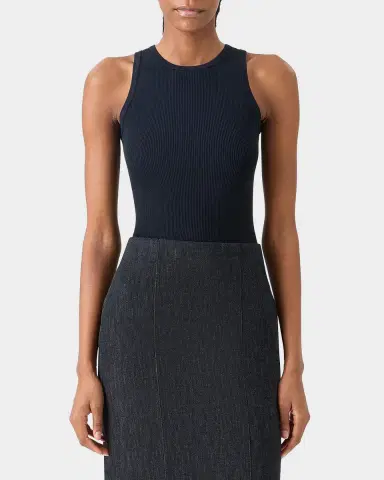 Akris Silk-Cotton Rib Tank Top | Thumbnail 3 Akris Silk-Cotton Rib Tank Top | Thumbnail 3
