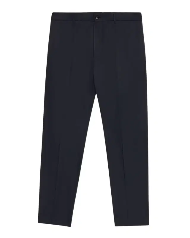 Moncler Men 's Cotton Leather-Trim Straight Leg Trousers