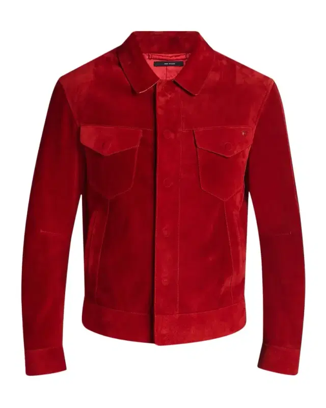 TOM FORD Men 's Suede Snap-Front Western Jacket