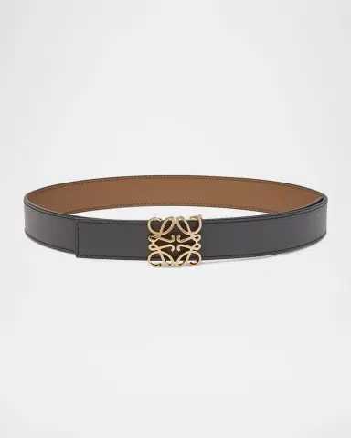 LOEWE Anagram Bombe Calfskin Belt | Thumbnail 2
