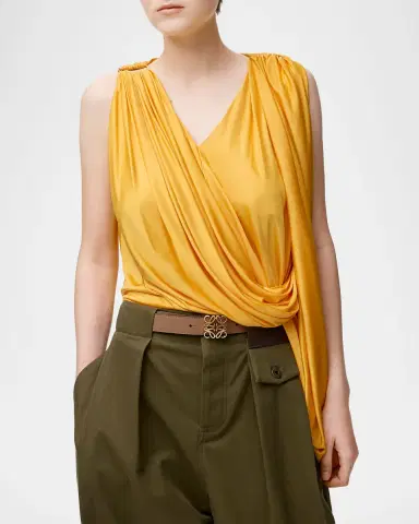 LOEWE Anagram Bombe Calfskin Belt | Thumbnail 3