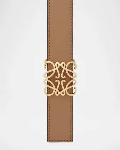 LOEWE Anagram Bombe Calfskin Belt | Thumbnail 4