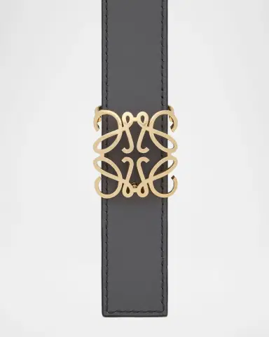 LOEWE Anagram Bombe Calfskin Belt | Thumbnail 5