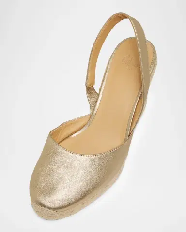 Castañer Carissa Metallic Leather Wedge Espadrilles | Thumbnail 5 Castañer Carissa Metallic Leather Wedge Espadrilles | Thumbnail 5