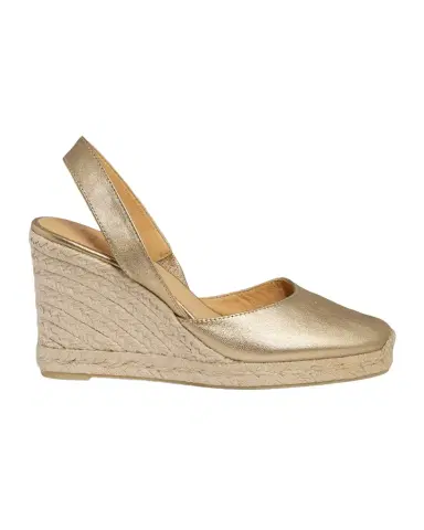Castañer Carissa Metallic Leather Wedge Espadrilles | Thumbnail 1 Castañer Carissa Metallic Leather Wedge Espadrilles | Thumbnail 1