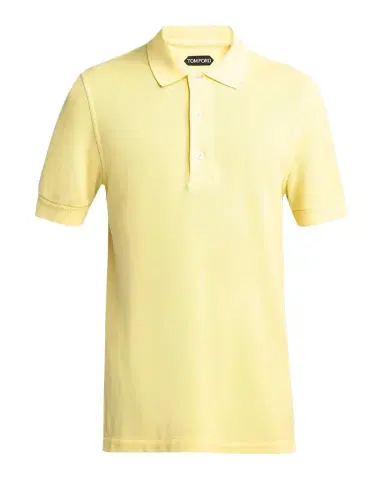 Tom Ford Men's Lyocell Pique Polo Shirt | Thumbnail 1