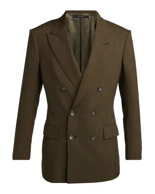 TOM FORD Men 's Wool, Cashmere and Silk Double-Breasted Sport Coat