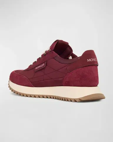 Moncler Pacey2 Suede and Nubuck Low-Top Sneakers | Thumbnail 4