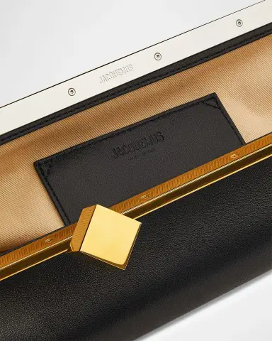 Jacquemus The Salon Leather Pochette Clutch Bag | Thumbnail 3 Jacquemus The Salon Leather Pochette Clutch Bag | Thumbnail 3