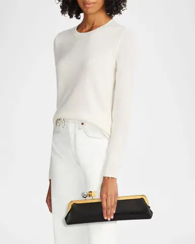 Jacquemus The Salon Leather Pochette Clutch Bag | Thumbnail 4 Jacquemus The Salon Leather Pochette Clutch Bag | Thumbnail 4