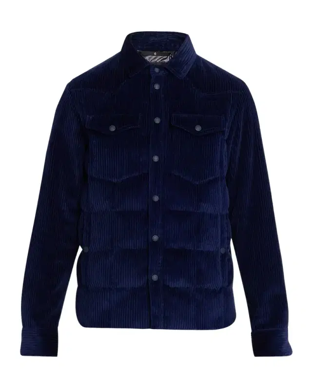 Moncler Grenoble Men 's Snap-Front Shirt Jacket