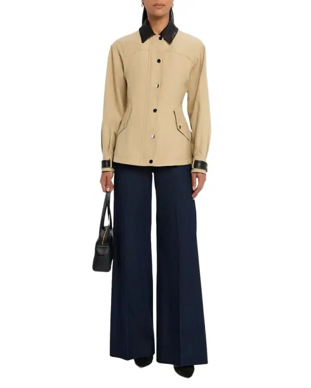 Veronica Beard Talla Cotton Peplum Jacket