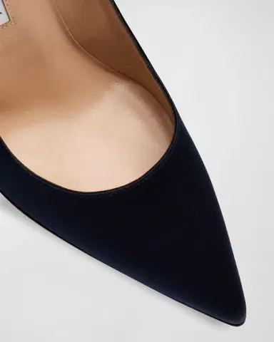 Manolo Blahnik BB 90mm Satin Pumps | Thumbnail 5 Manolo Blahnik BB 90mm Satin Pumps | Thumbnail 5