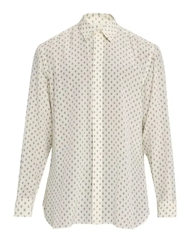 TOM FORD Men 's Crepe de Chine Silk Paisley Dress Shirt