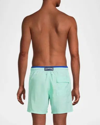 Vilebrequin Men's Les Unis Bicolor Swim Trunks | Thumbnail 3