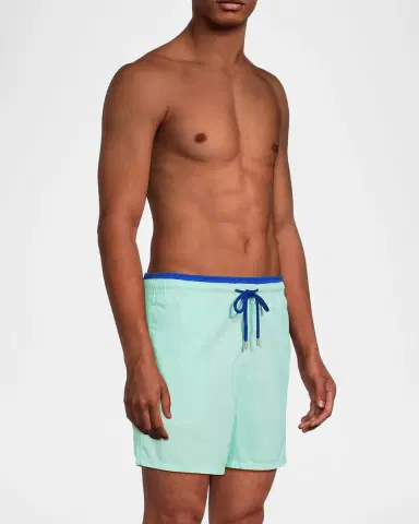 Vilebrequin Men's Les Unis Bicolor Swim Trunks | Thumbnail 4