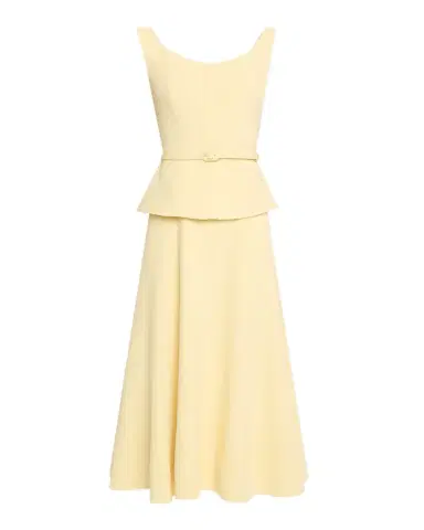 Roland Mouret Belted Structured Peplum Midi Dress | Thumbnail 1 Roland Mouret Belted Structured Peplum Midi Dress | Thumbnail 1