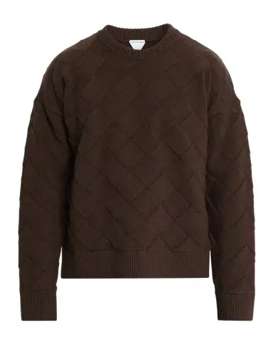Bottega Veneta Men 's Intrecciato Wool Knit Crewneck Sweater | Thumbnail 1
