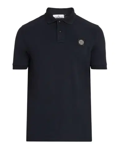 Stone Island Men's Cotton-Stretch Compass Badge Polo Shirt | Thumbnail 1 Stone Island Men's Cotton-Stretch Compass Badge Polo Shirt | Thumbnail 1