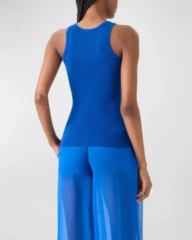Akris Silk-Cotton Rib Tank Top | Thumbnail 3 Akris Silk-Cotton Rib Tank Top | Thumbnail 3