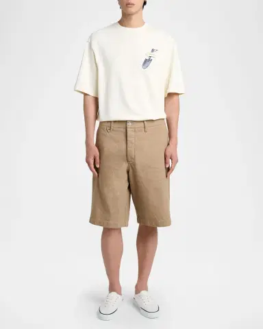 Jacquemus Men's Les Fefe Canvas Low-Top Sneakers | Thumbnail 3