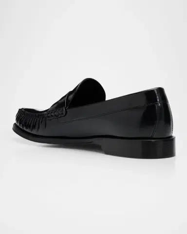 Tom Ford Men's Oliver Leather Penny Loafers | Thumbnail 2