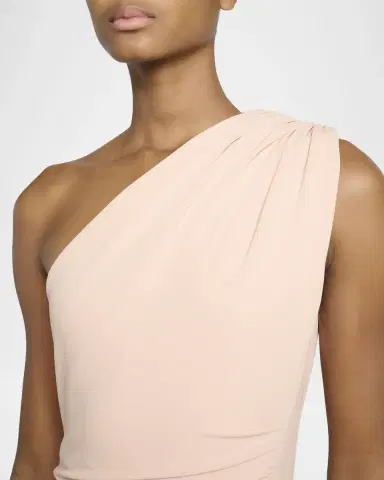 Elie Saab One-Shoulder Ruched Jersey Gown | Thumbnail 5 Elie Saab One-Shoulder Ruched Jersey Gown | Thumbnail 5