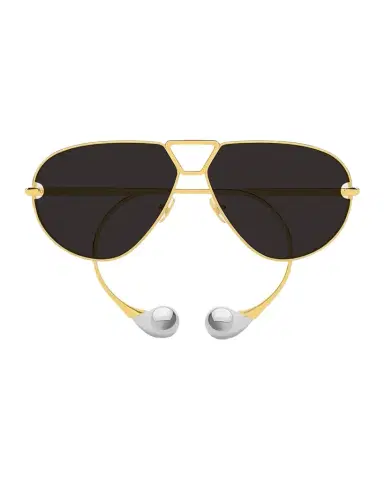 Bottega Veneta Drop 64mm Metal Aviator Sunglasses | Thumbnail 1