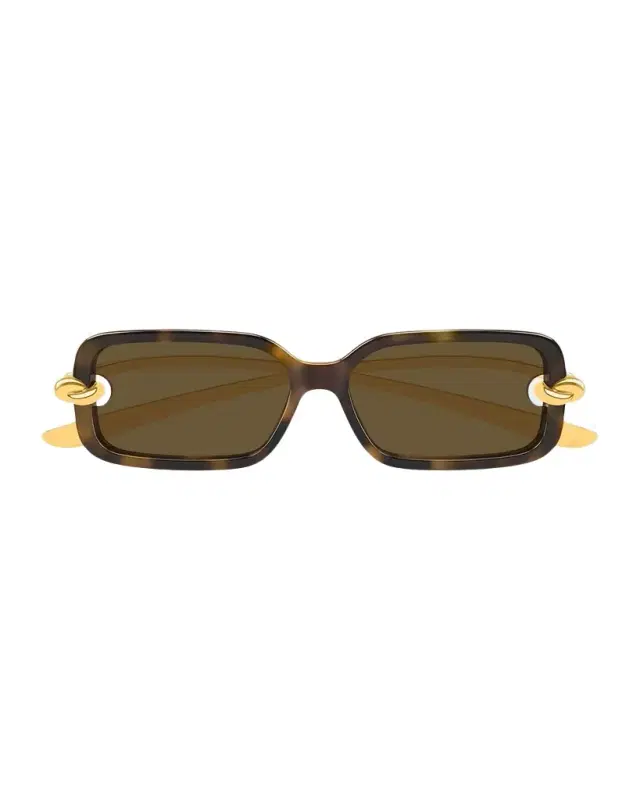 Bottega Veneta 56mm Bio-Injected Rectangular Sunglasses